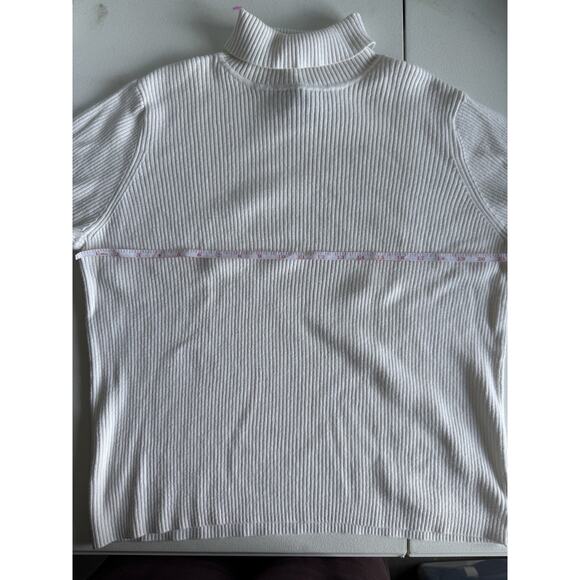 4 for $10 Venezia Jeans Knit Off White Turtle Neck 18/20 - Picture 4 of 4